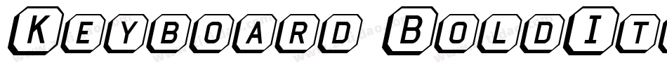 Keyboard BoldItalic字体转换
